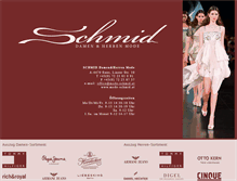 Tablet Screenshot of mode-schmid.at